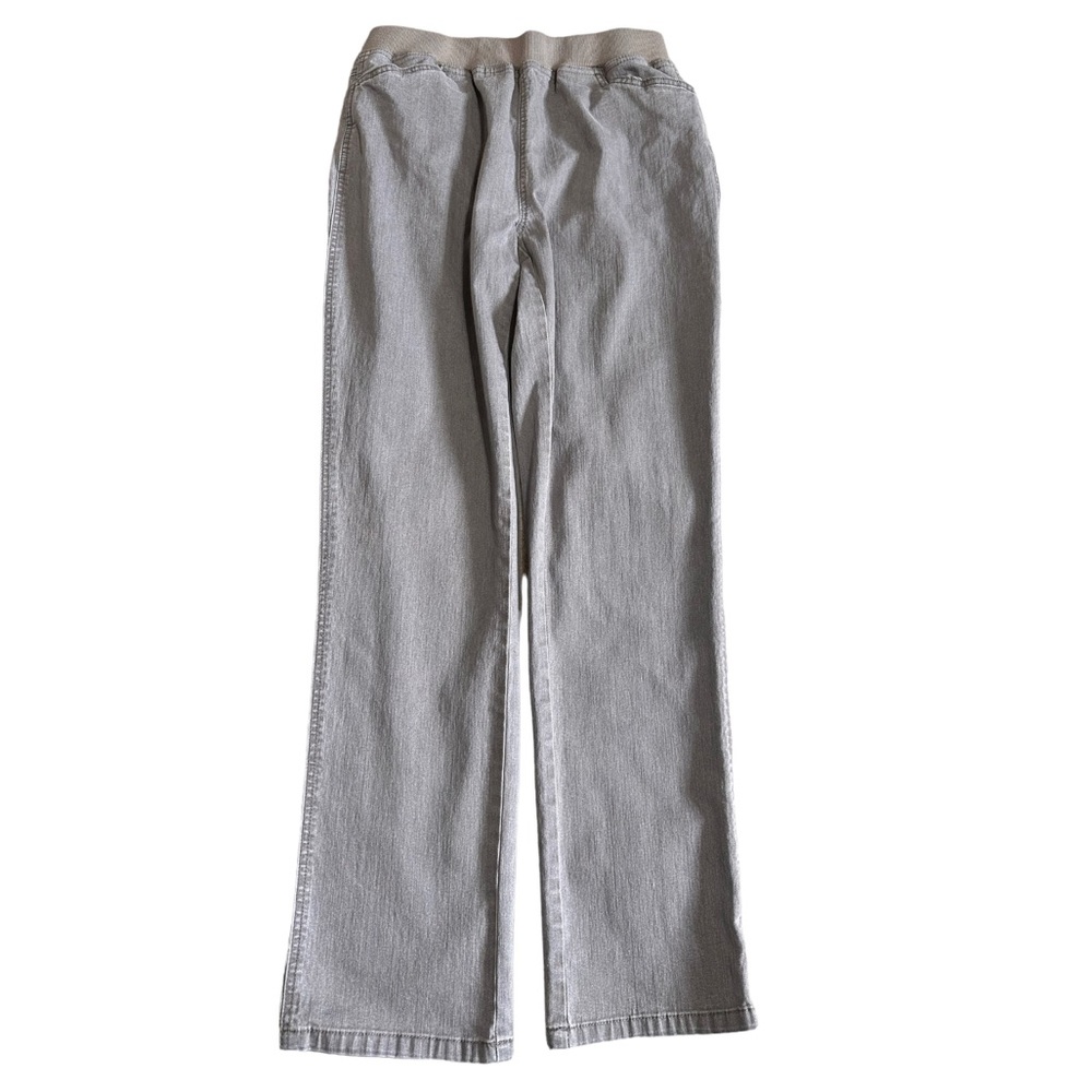 Venus Nizza Gray Stretch Waist Straight Leg Jeans, Size 8